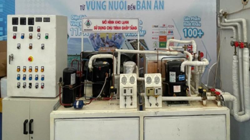 Hình ảnh Mô hình kho lạnh sử dụng chu trình ghép tầng